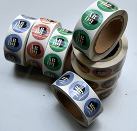 Stickers op rol bedrukken & bestellen