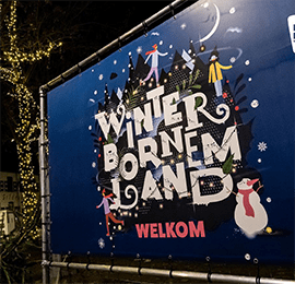 banners of spandoeken met ringen, zomen, tunnelzomen, .....